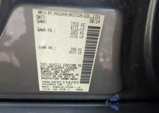 1N4AL3AP2FC154702: 43115732