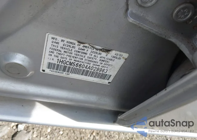 1HGCM56604A029963: 43115771