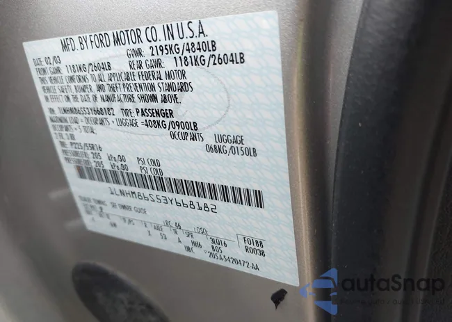 1LNHM86S53Y668182: 43115846