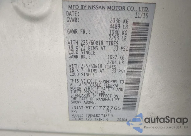 5N1AT2MT1GC772765: 43116023