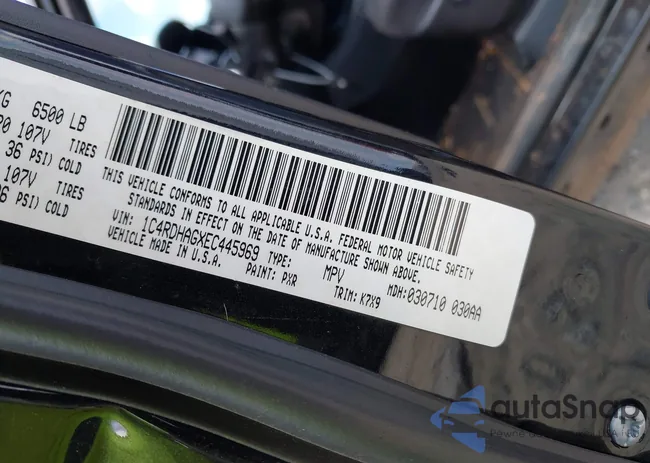 1C4RDHAGXEC445969: 43117160