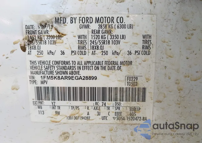 1FM5K8AR9EGA28899: 43117234