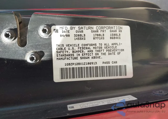 1G8ZP128X1Z106913: 43117323