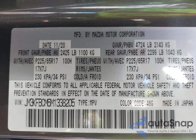 JM3KFBCM6M1338205: 43117405