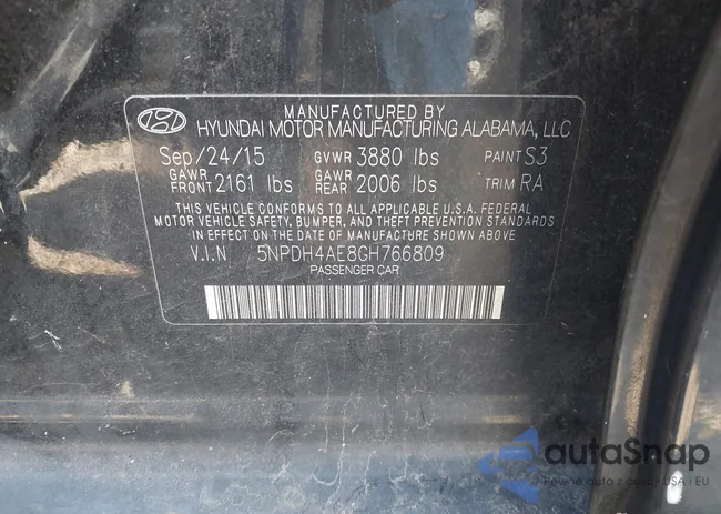 5NPDH4AE8GH766809: 43117454