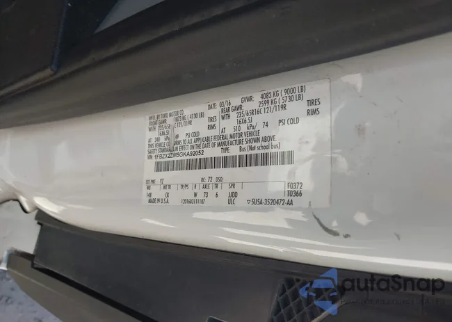 1FBZX2ZM5GKA92052: 43116807