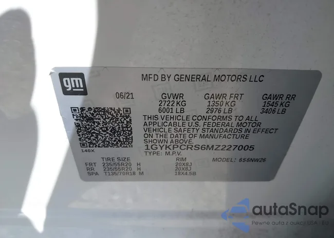 1GYKPCRS6MZ227005: 43116822