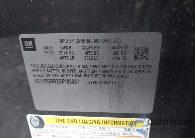 1G11D5RR7DF105637: 43116865