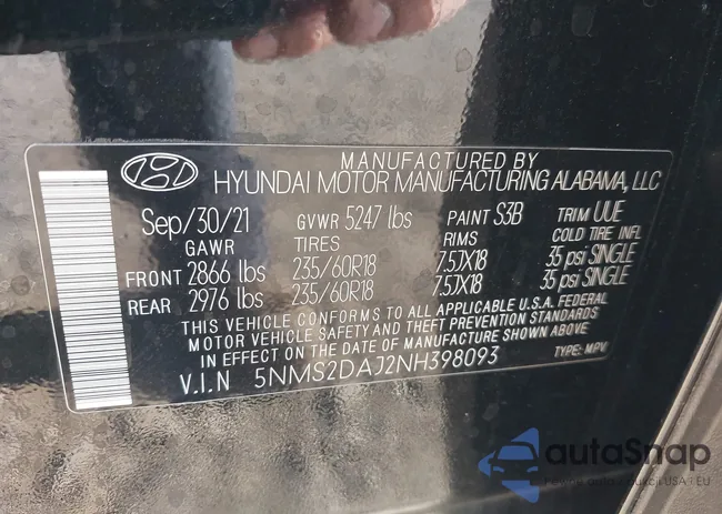 5NMS2DAJ2NH398093: 43116970