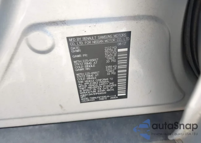 KNMAT2MV5HP616549: 43118452