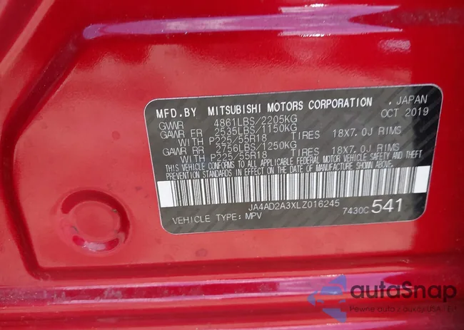 JA4AD2A3XLZ016245: 43118503