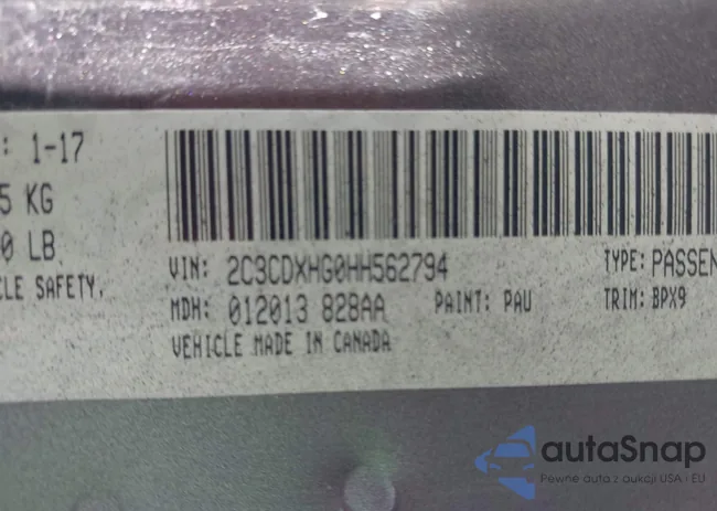 2C3CDXHG0HH562794: 43118544