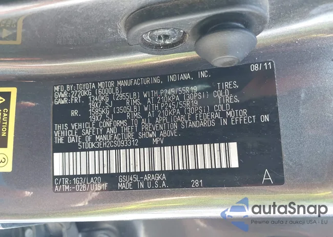 5TDDK3EH2CS093312: 43118650