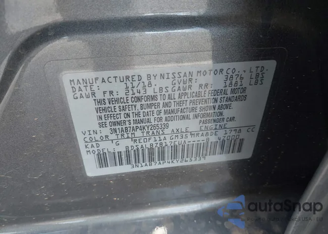 3N1AB7AP4KY265339: 43117740