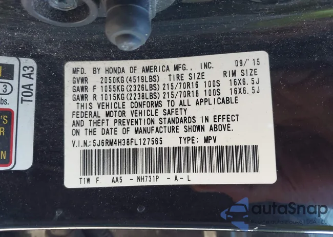 5J6RM4H38FL127565: 43117913