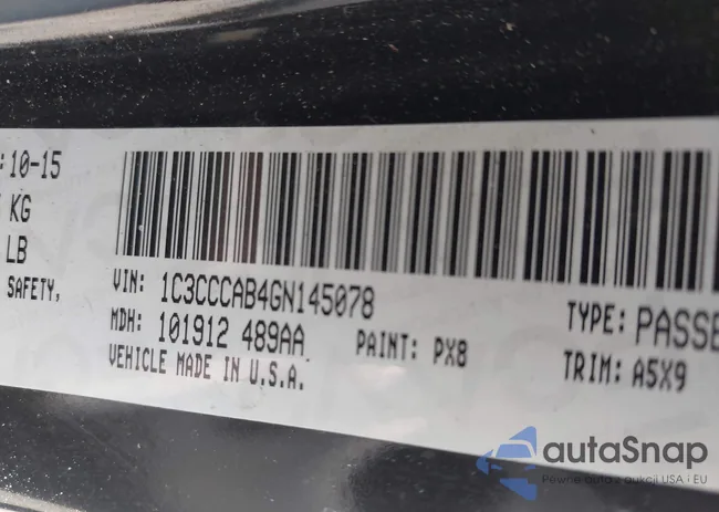 1C3CCCAB4GN145078: 43117997