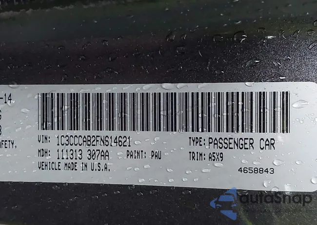 1C3CCCAB2FN614621: 43118038