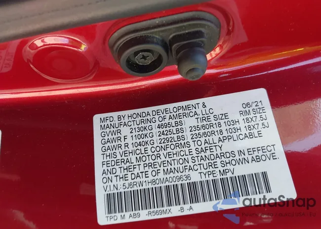 5J6RW1H80MA009636: 43119101