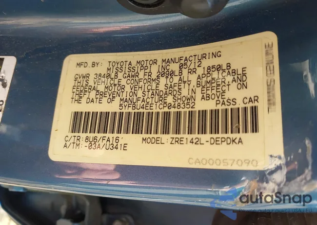 5YFBU4EE1CP048352: 43119317