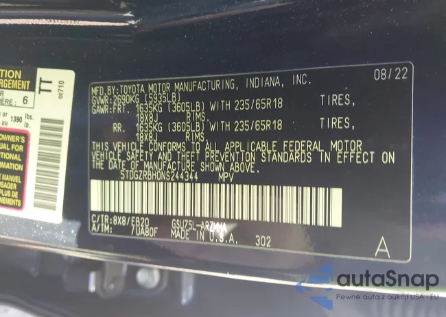 5TDGZRBH0NS244344: 43119337