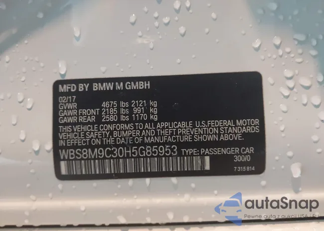 WBS8M9C30H5G85953: 43119524