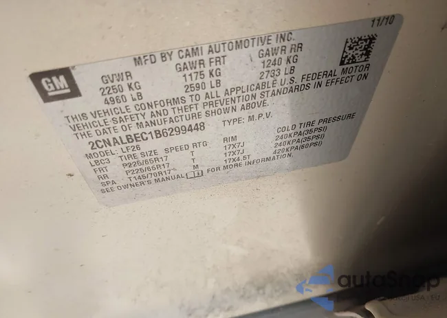 2CNALBEC1B6299448: 43119581