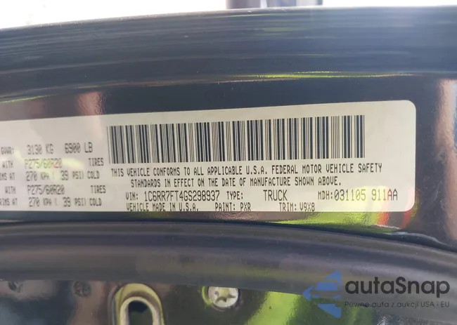 1C6RR7FT4GS298937: 43119627