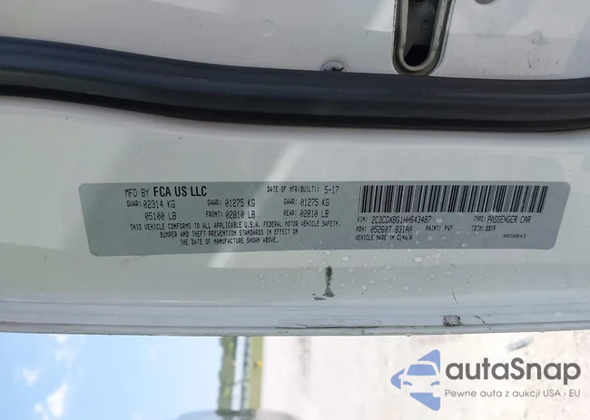 2C3CDXBG1HH643487: 43118723