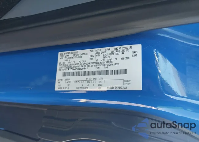 1FTYR2CM4KKB00841: 43118975