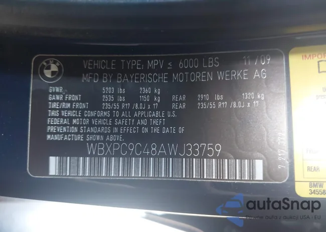 WBXPC9C48AWJ33759: 43119022