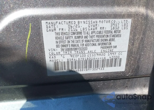 3N1AB8BV8MY302933: 43119024