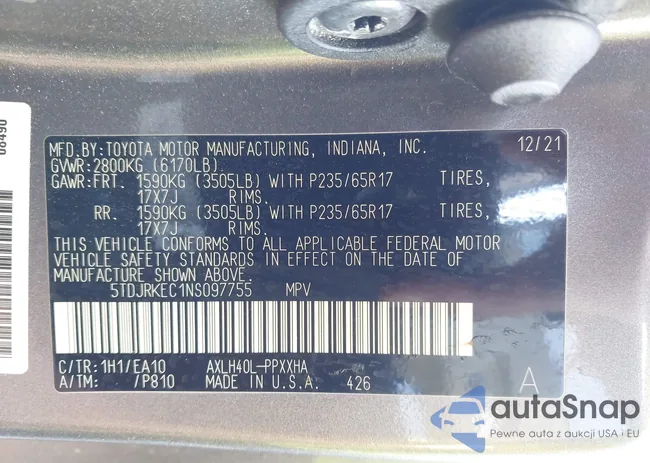 5TDJRKEC1NS097755: 43119030