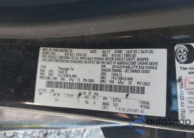 3FADP4BJ7FM210682: 43119049