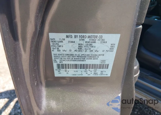 1FMCU03709KA99491: 43119052