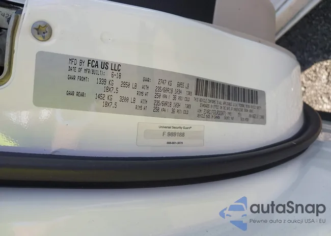 2C4RC1FG3JR323071: 43119067