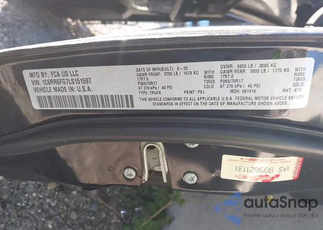 1C6RR6FG7LS151597: 43120140