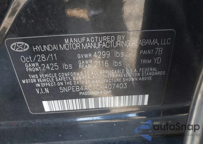 5NPEB4AC7CH407403: 43120287