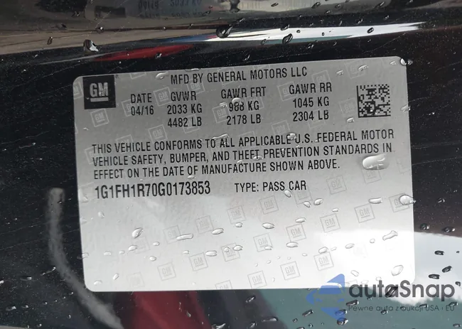 1G1FH1R70G0173853: 43120298