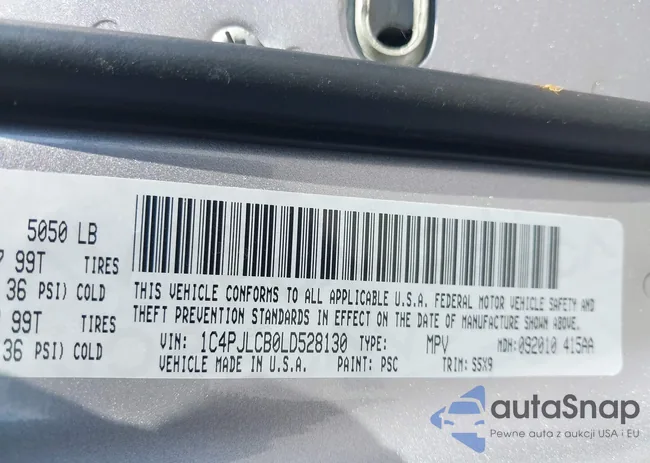 1C4PJLCB0LD528130: 43120308