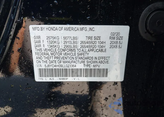 5J8YD4H09LL023364: 43120535