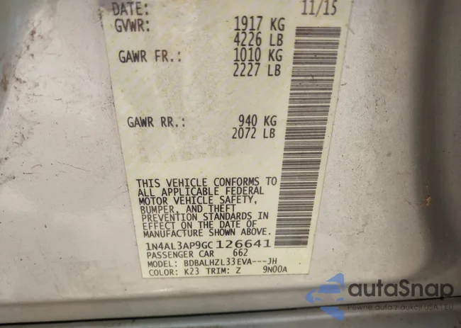 1N4AL3AP9GC126641: 43120644