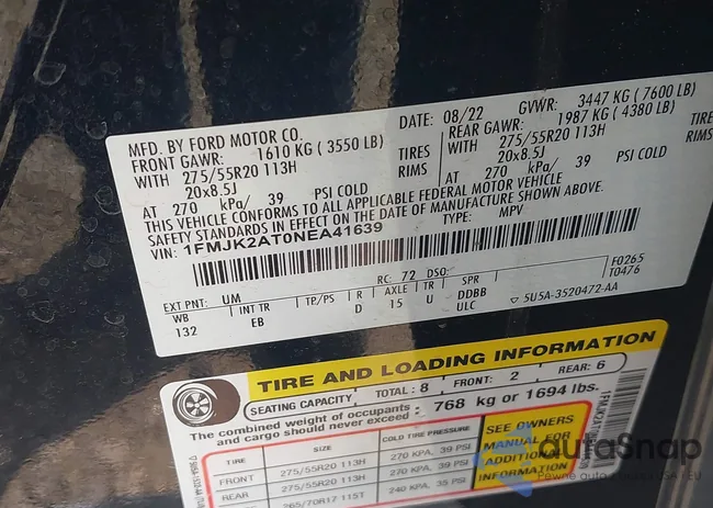 1FMJK2AT0NEA41639: 43119692