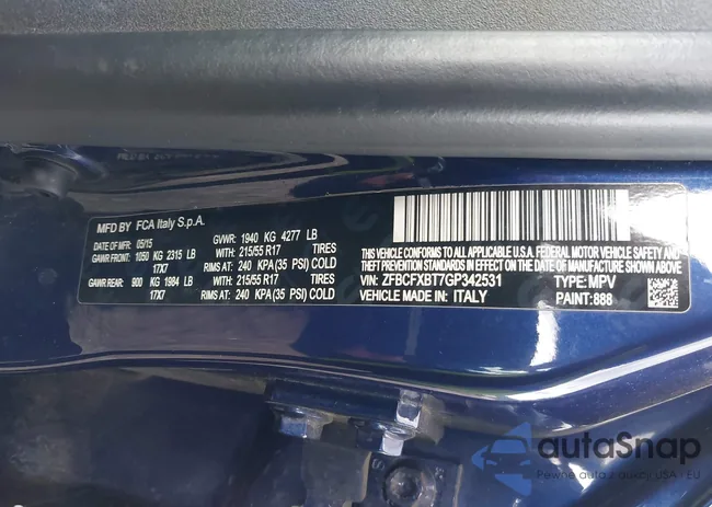 ZFBCFXBT7GP342531: 43119978