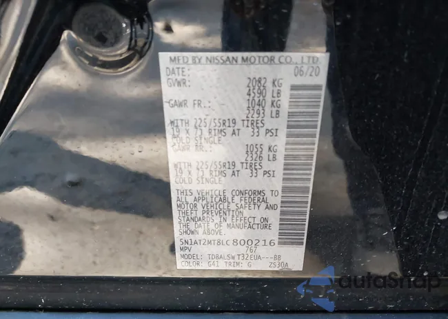 5N1AT2MT8LC800216: 43120020