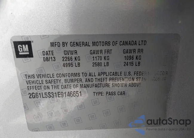 2G61L5S31E9146651: 43121213