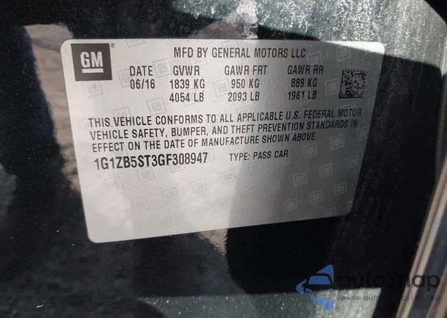 1G1ZB5ST3GF308947: 43121470