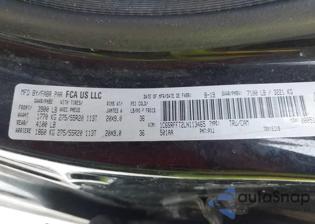 1C6SRFFT2LN113465: 43121633