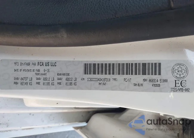 1C3CCCCG4GN187310: 43121034