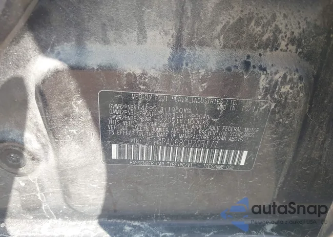 JF1GPAD68CH203177: 43122090