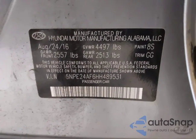 5NPE24AF6HH489531: 43122131